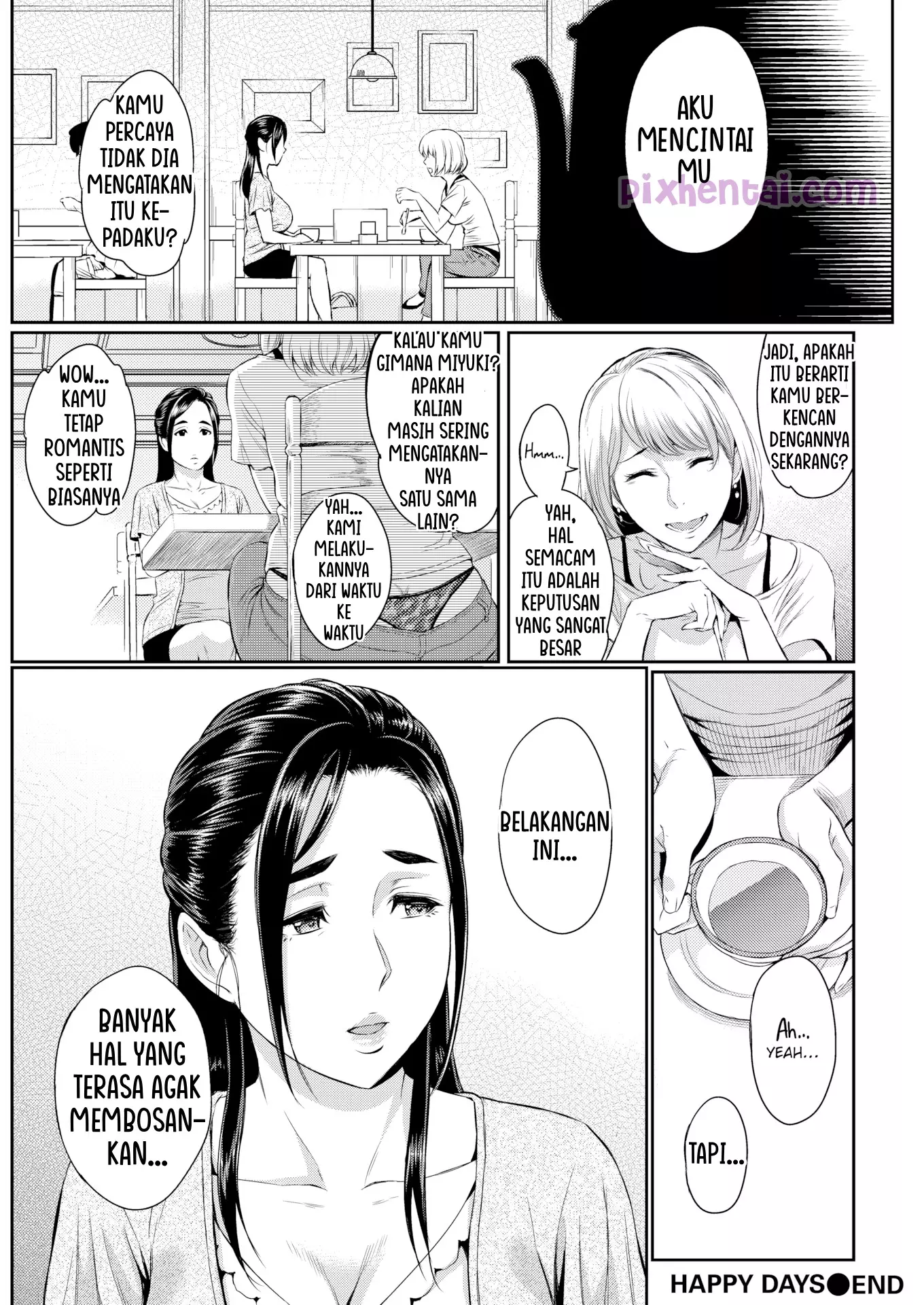 Komik hentai xxx manga sex bokep Happy Days Tante Kesepian ngajak Selingkuh Tetangganya 37